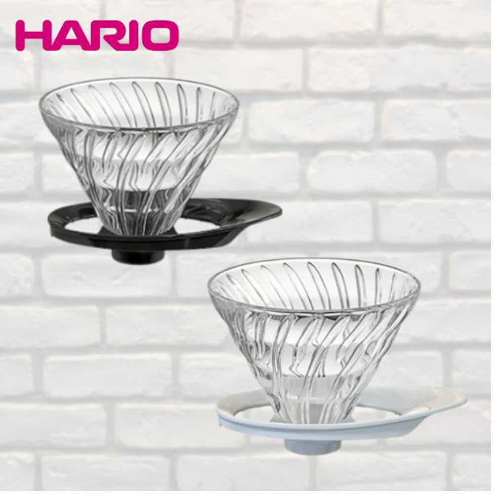 하리오 V60 글라스 핸드드립 커피 드리퍼 유리드리퍼 1-4인용