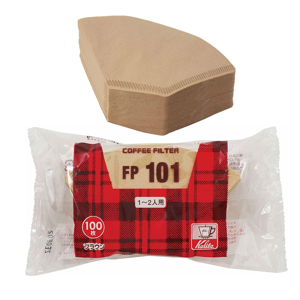 일본 칼리타 커피필터 여과지 FP101 브라운 1-2인용 100매