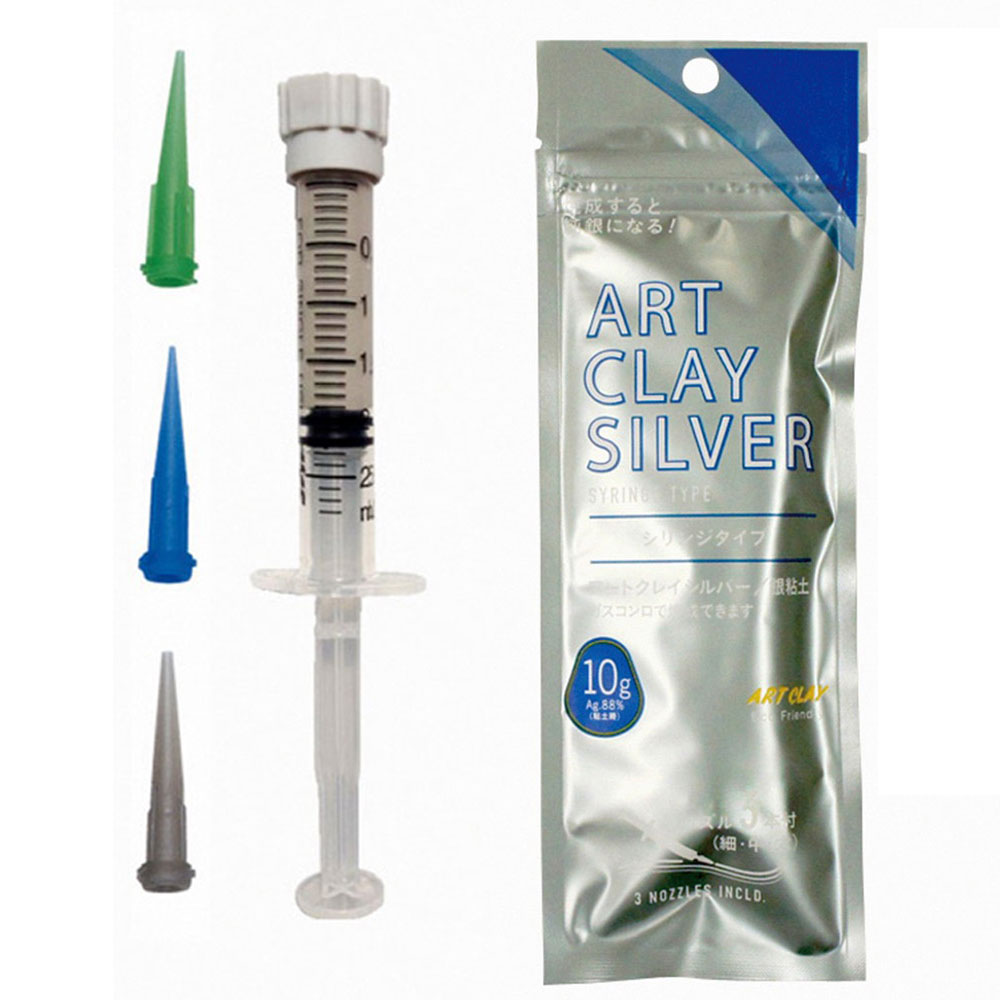 일본 아트클레이 ART CLAY 실버 은점토 주사기타입 10g