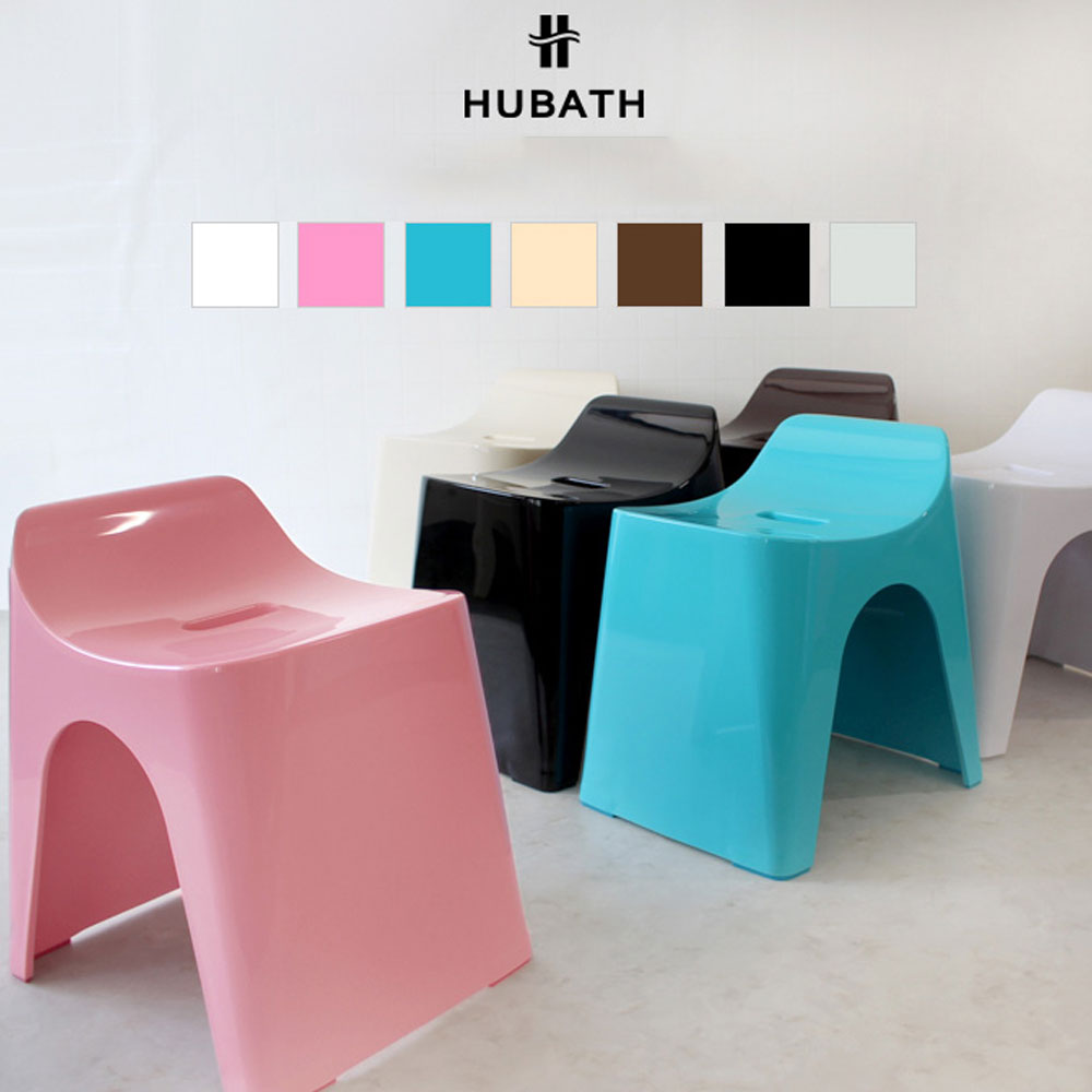 일본 휴바스 미끄럼방지 높은 욕실의자 목욕탕 등받이 화장실 의자 30cm