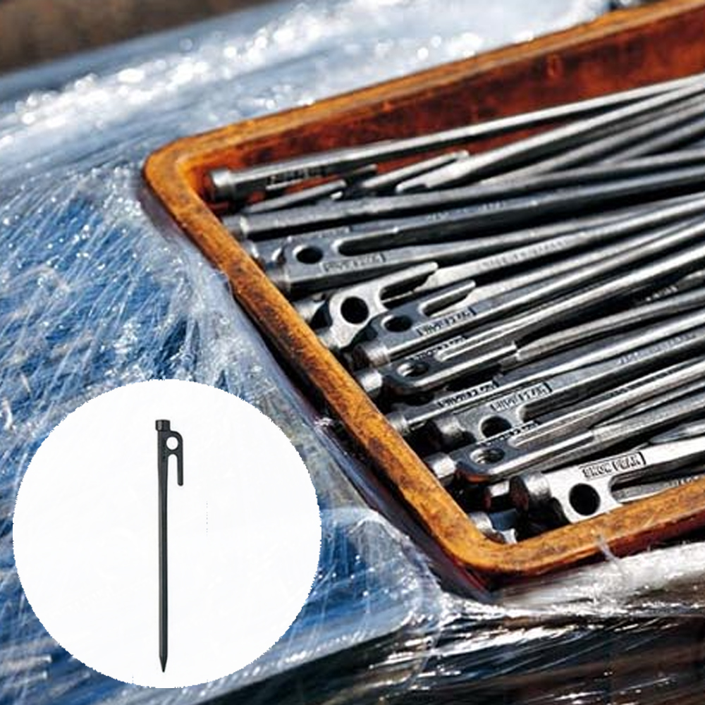 일본 스노우피크 단조팩 캠핑 솔리드 스테이크 팩 20cm 1개