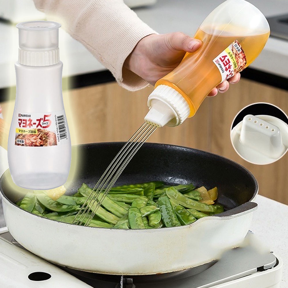 일본 나까야 뚜껑있는 5구 마요네즈 소스통 계란말이 오코노미야끼 데코레이션