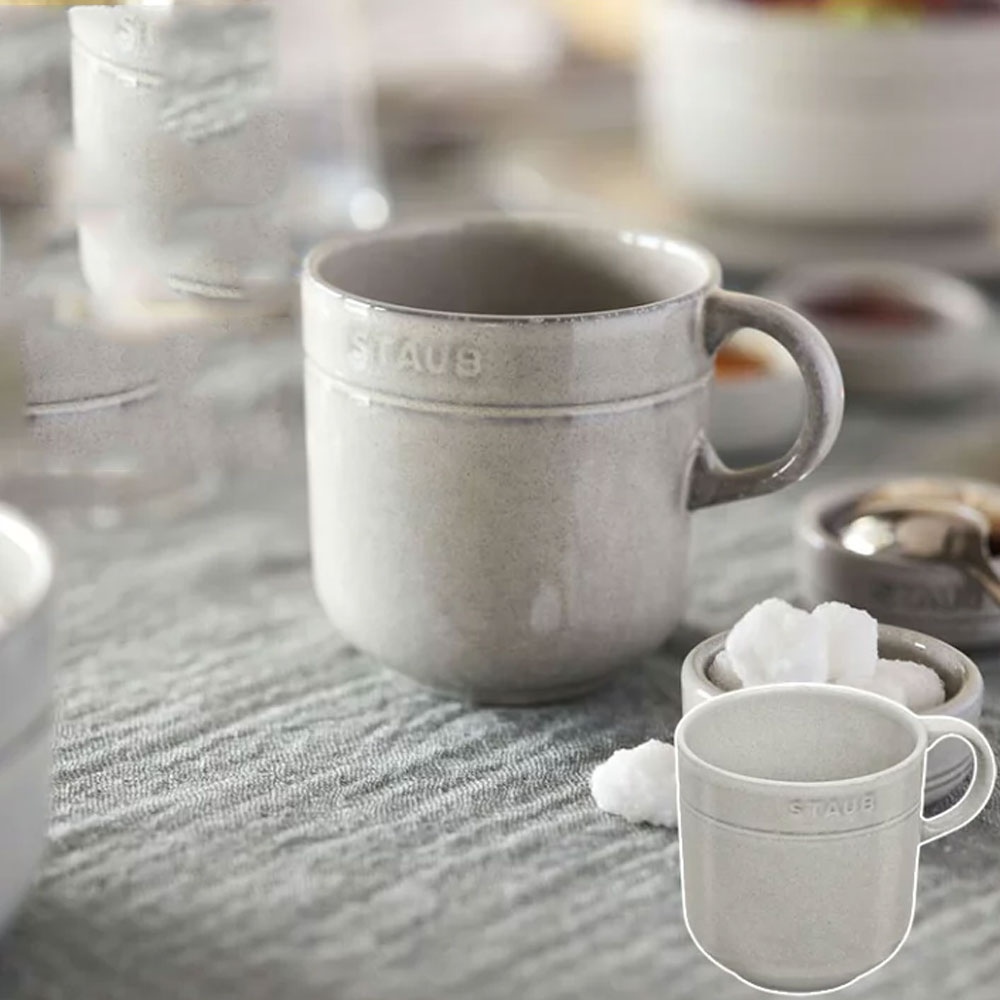 스타우브 세라믹 머그컵 화이트트러플 머그잔 350ml