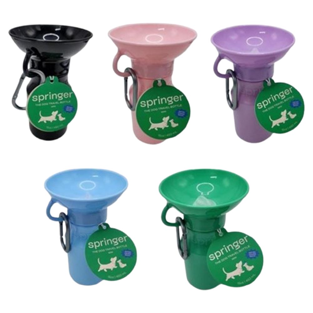 스프링어 보틀 강아지 산책 휴대용 스프링거 물병 미니 사이즈