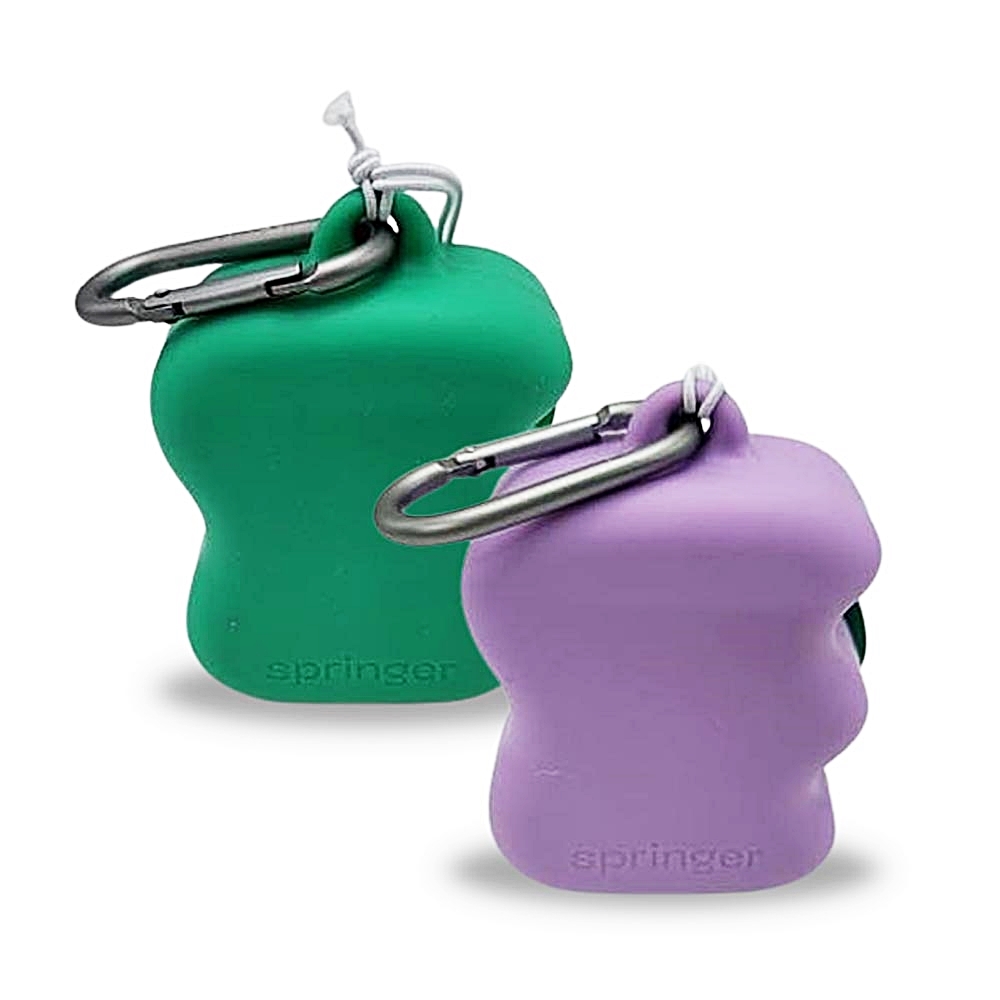 스프링어 강아지 실리콘 간식통 스프링거 휴대용 간식파우치