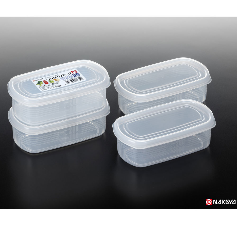 일본 나까야 직사각 반찬통 밀폐용기 전자렌지용기 300ml 2개세트