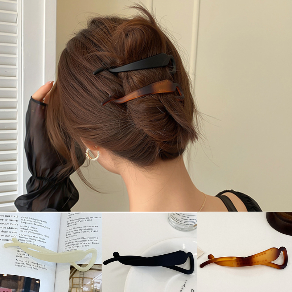 바이탑 바나나 집게핀 클립 비녀 긴머리 반머리 올림머리 바나나핀 세트