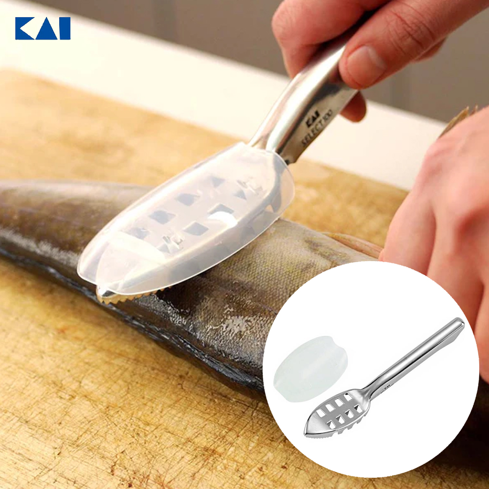 일본 카이 생선비늘 제거기 비늘치기 칼 필러 낚시용품