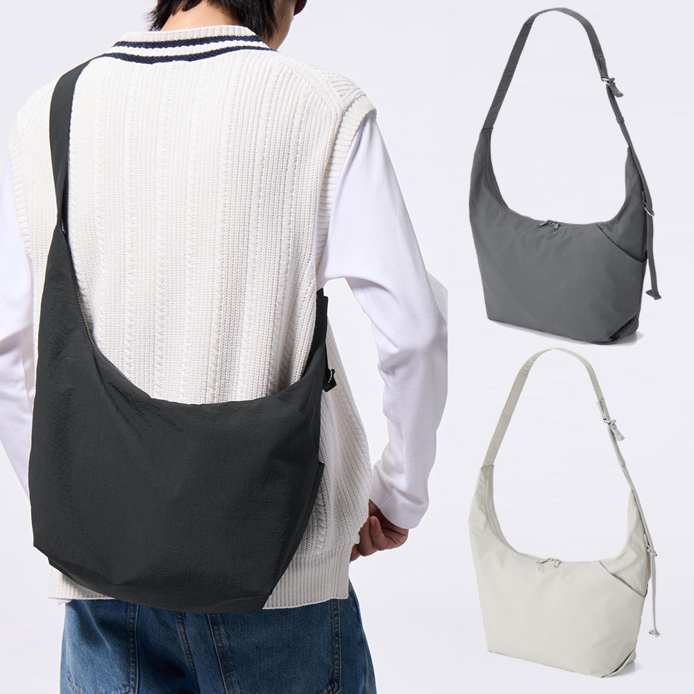 GU 지유 남여공용 크로스백 나일론 크로스 바디백  353173