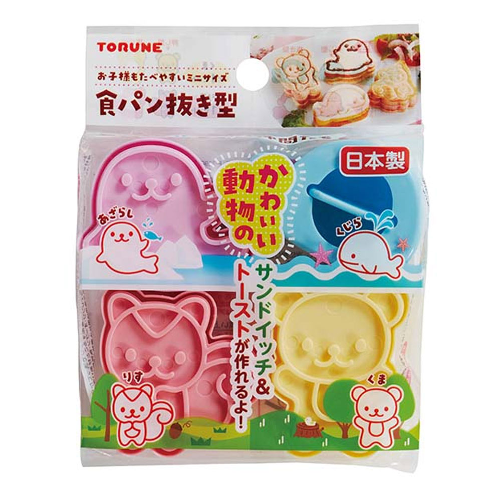 일본 토루네 바다와 숲의 친구들 식빵틀 샌드위치 커터 모양틀 4p