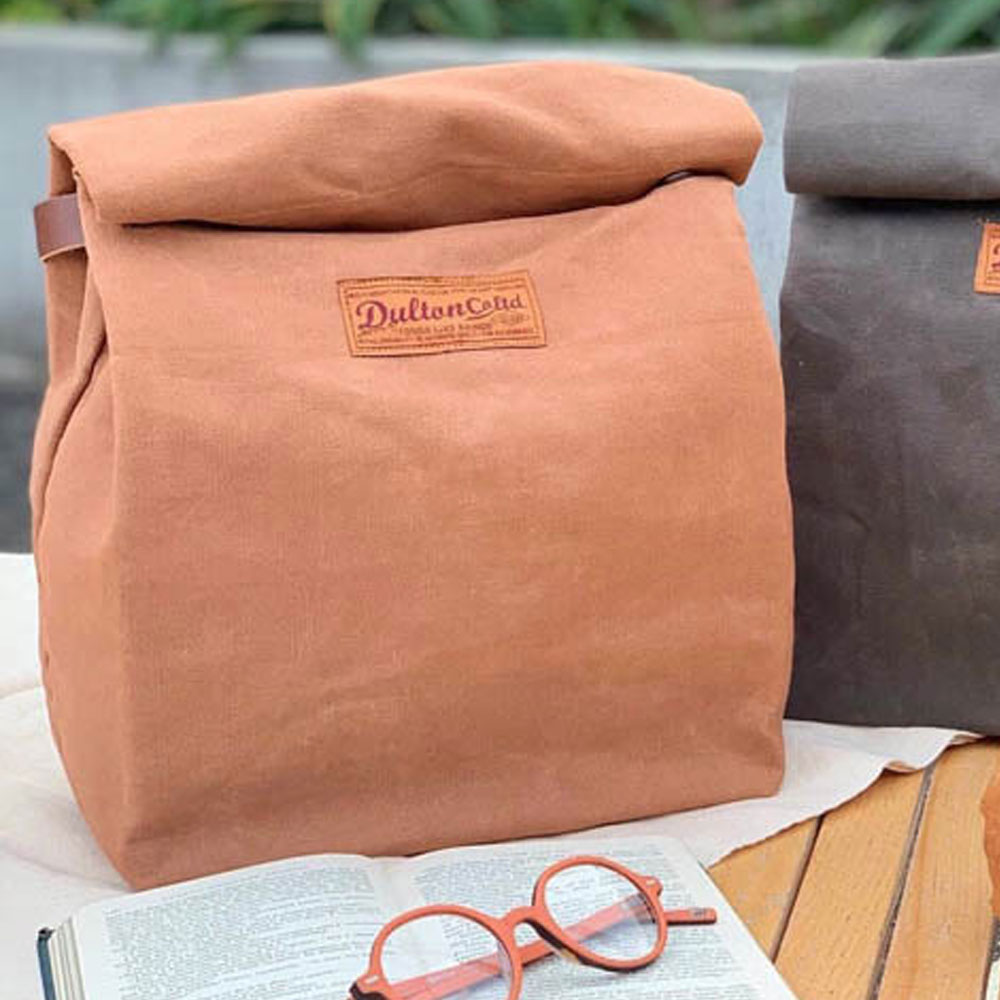 덜튼 소가죽 빈티지 캔버스 보냉백 파우치 캠핑 소풍 여행 아이스 쿨러백