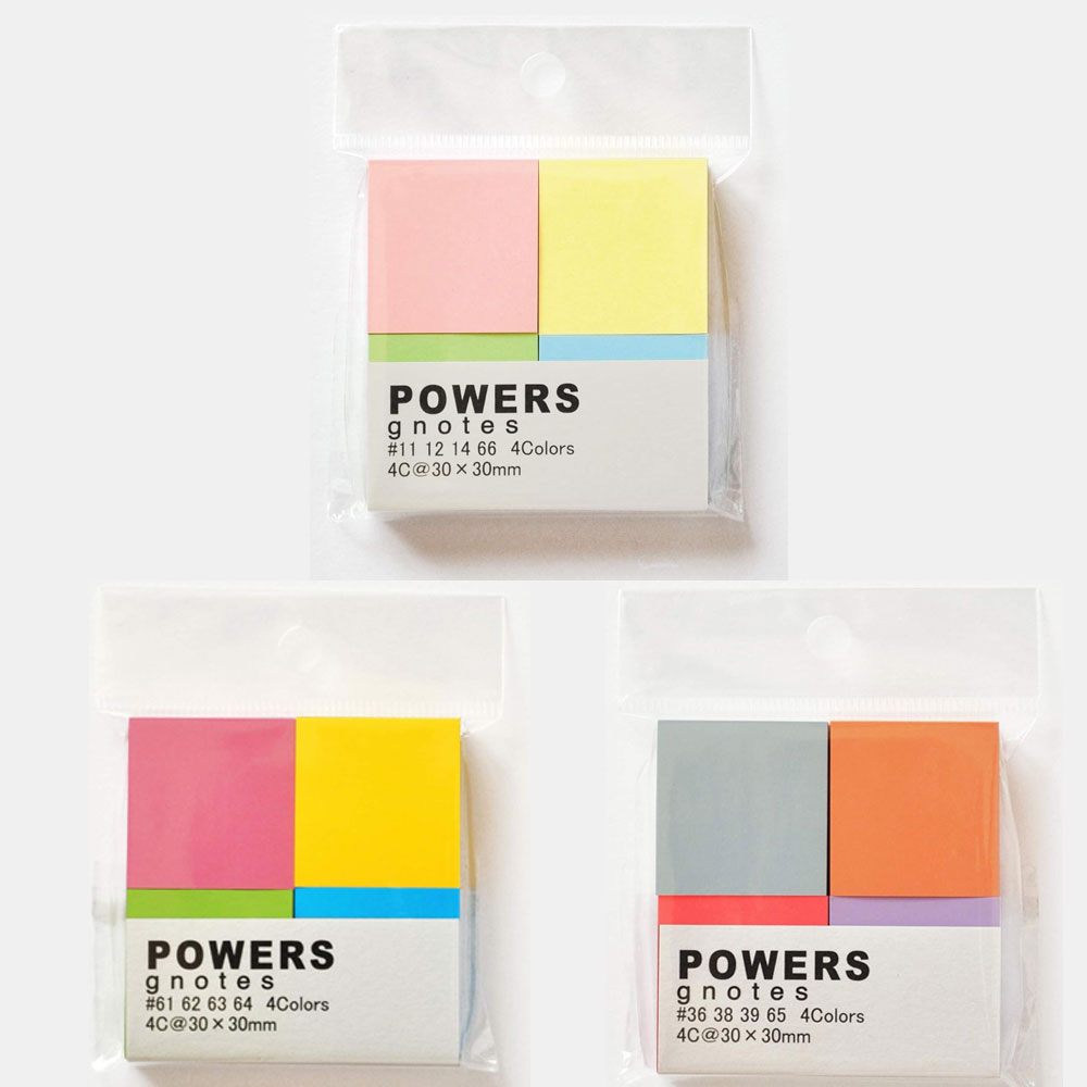 일본 파워스 지노트 사각 비니 점착메모지 400매입