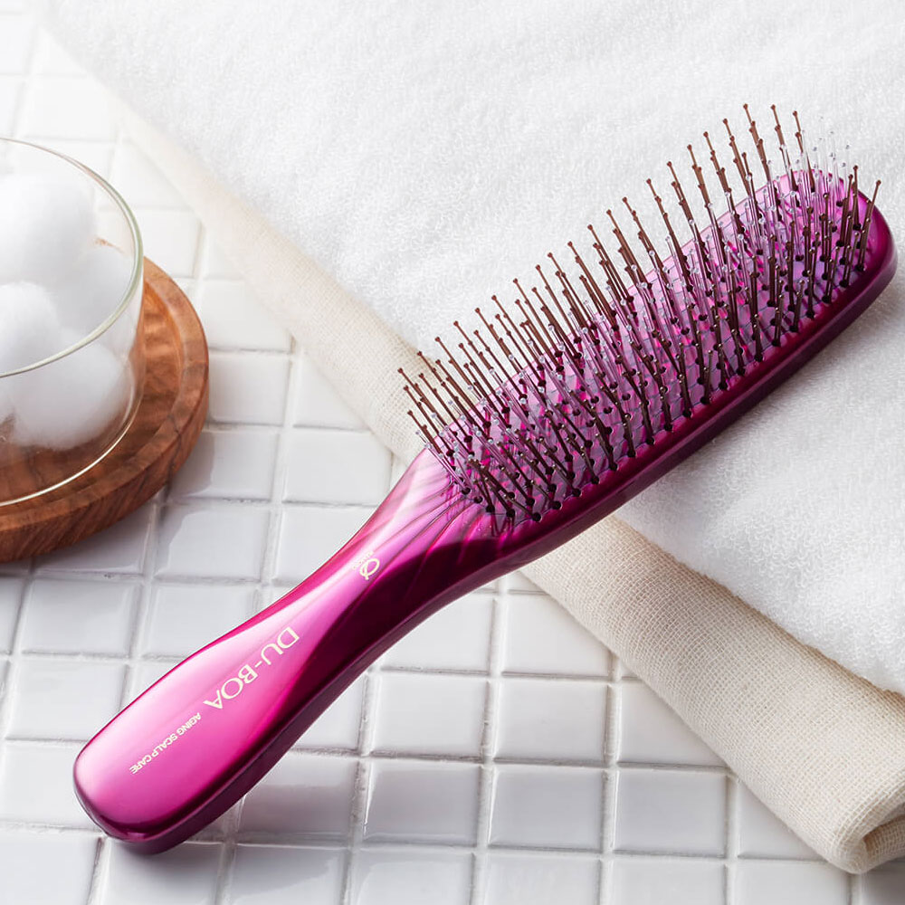 일본 이케모토 DU-BOA 듀보아 스크랩 케어 스타일링 헤어브러쉬