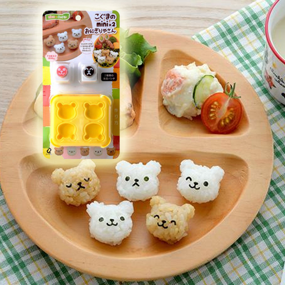 미니 곰돌이 주먹밥틀 아네스트 주먹밥 메이커 김 펀치세트