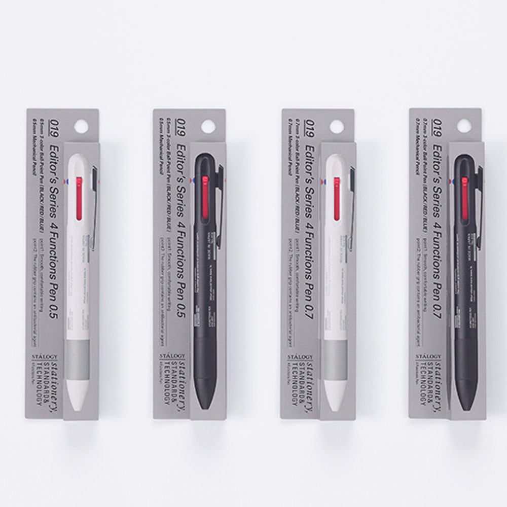 일본 STALOGY 스탈로지 3&1 볼펜샤프 멀티펜 (3색+샤프) 0.5mm 0.7mm