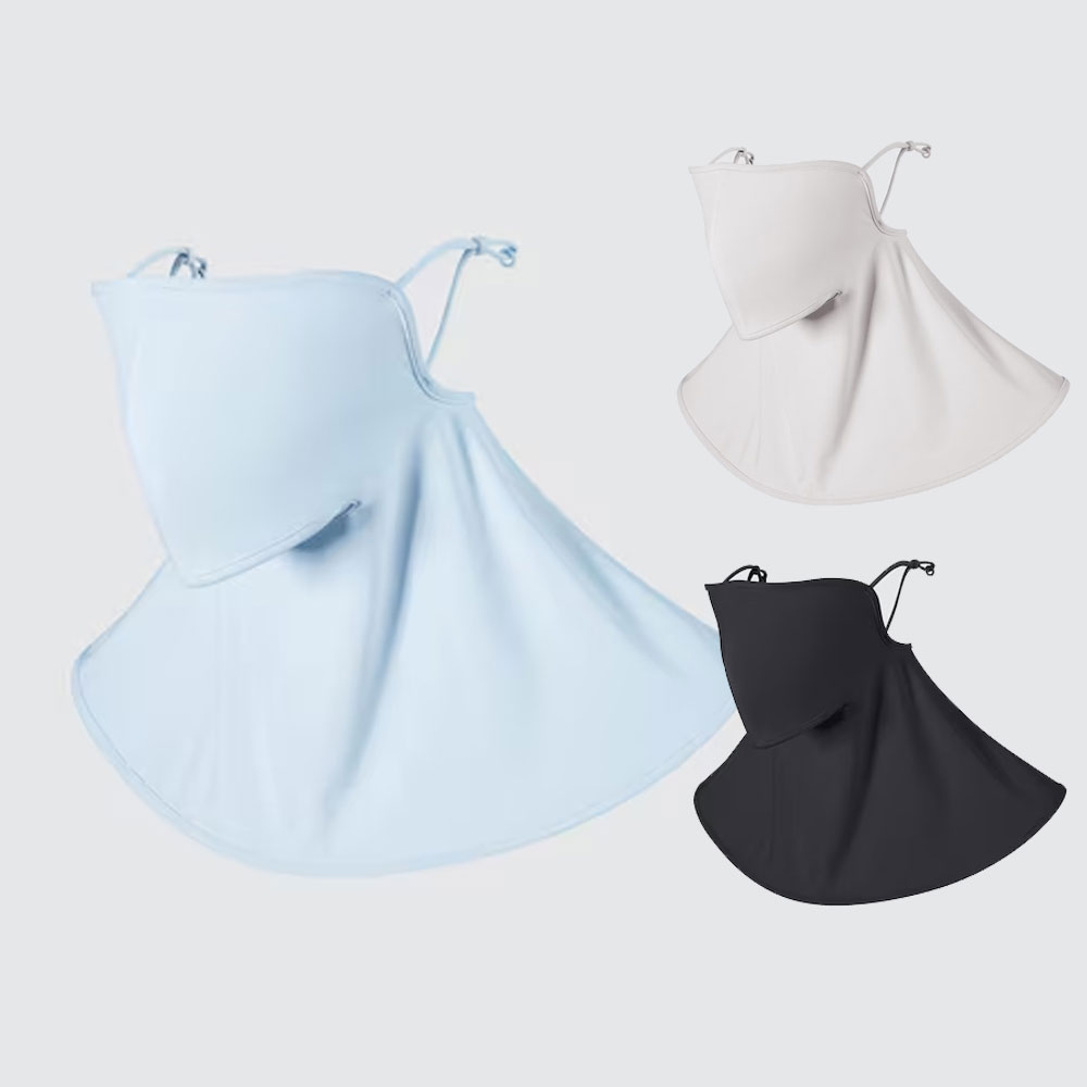 유니클로 UV컷 페이스커버 자외선차단 스포츠마스크 골프 햇빛가리개