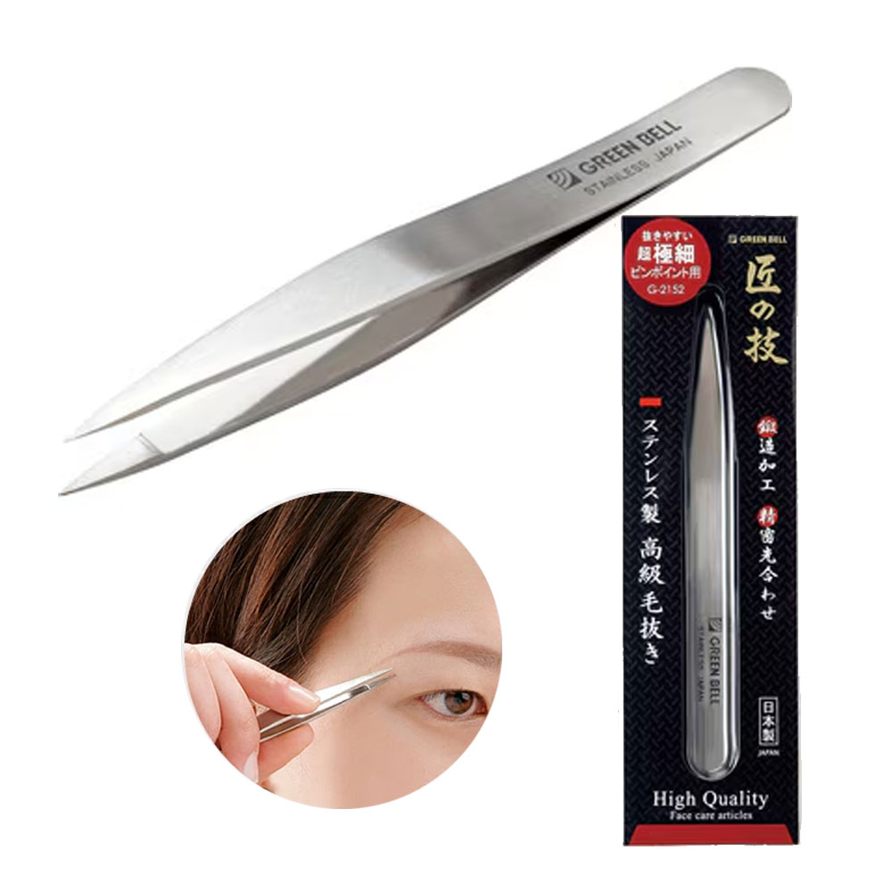 일본 그린벨 타쿠미 인그로운헤어 핀셋 초극세 눈썹 쪽집게 G-2152