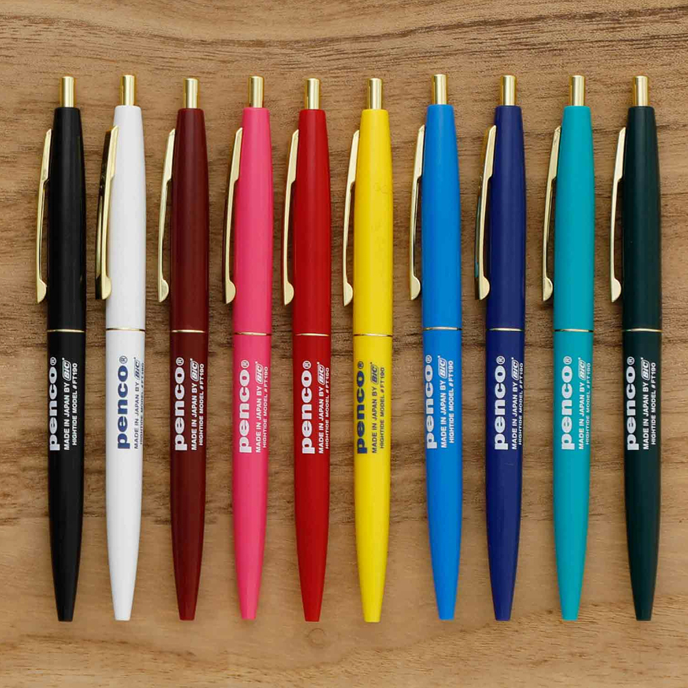 일본 펜코 PENCO 빈티지 볼펜 0.5mm 노크 클립펜
