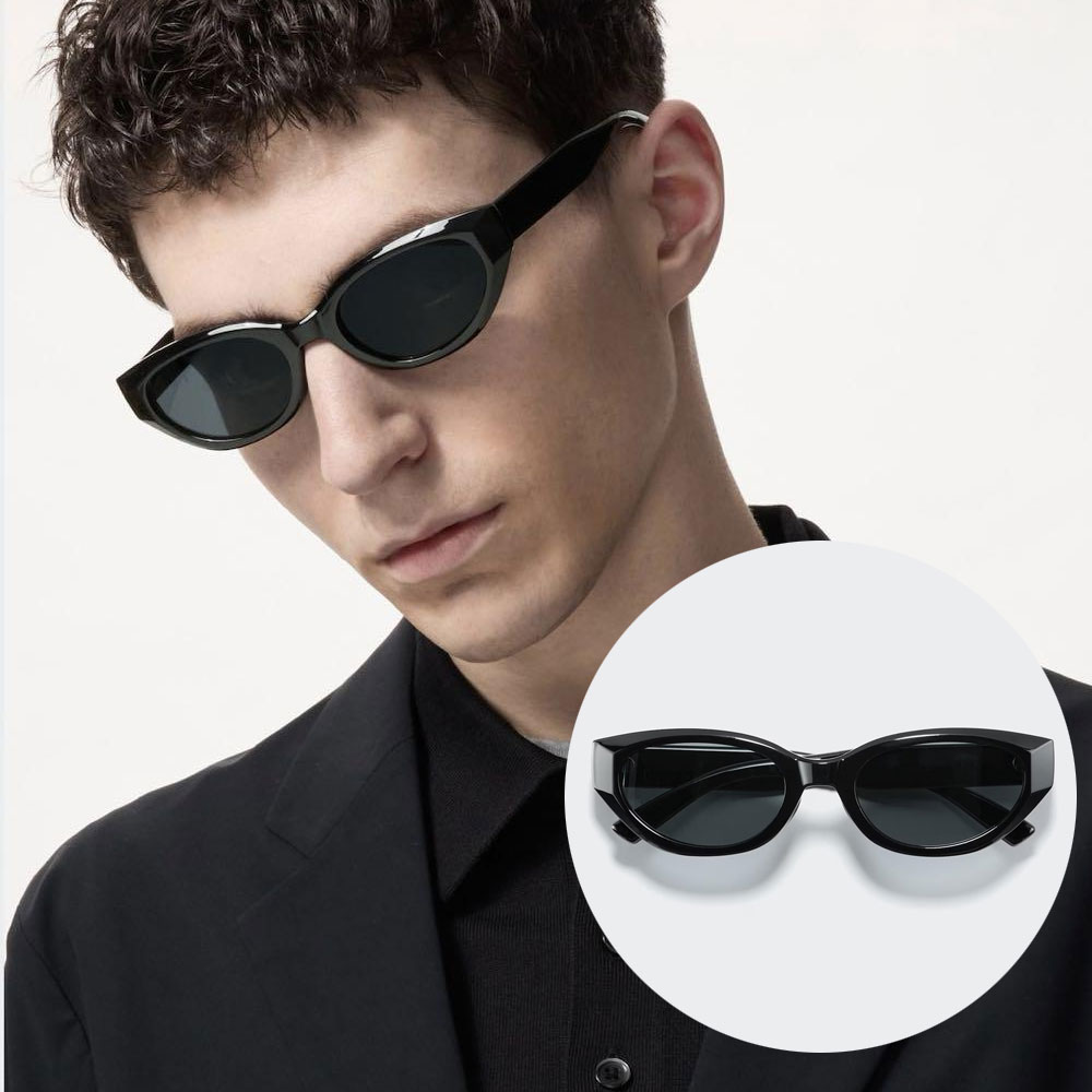 유니클로 자외선차단 내로우 프레임 뿔테 선글라스 476536