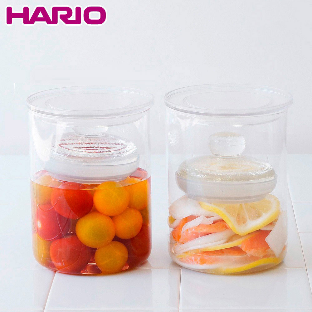 일본 하리오 누름판 절입 유리 용기 매실 장아찌 피클 효소병 800ml