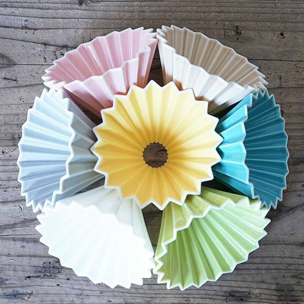 오리가미 커피드리퍼 세라믹 도자기 핸드드립 드리퍼 M