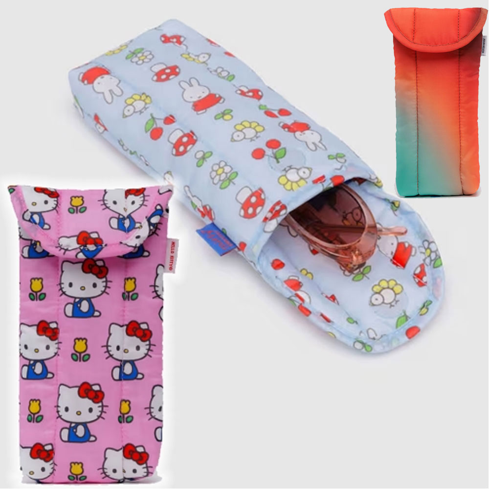 BAGGU 바쿠 선글라스 안경 케이스 패딩파우치 헬로키티 미피