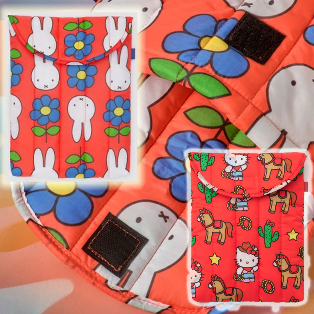 바쿠 노트북 아이패드 패딩 파우치 미피 키티 케이스 13인치 14인치