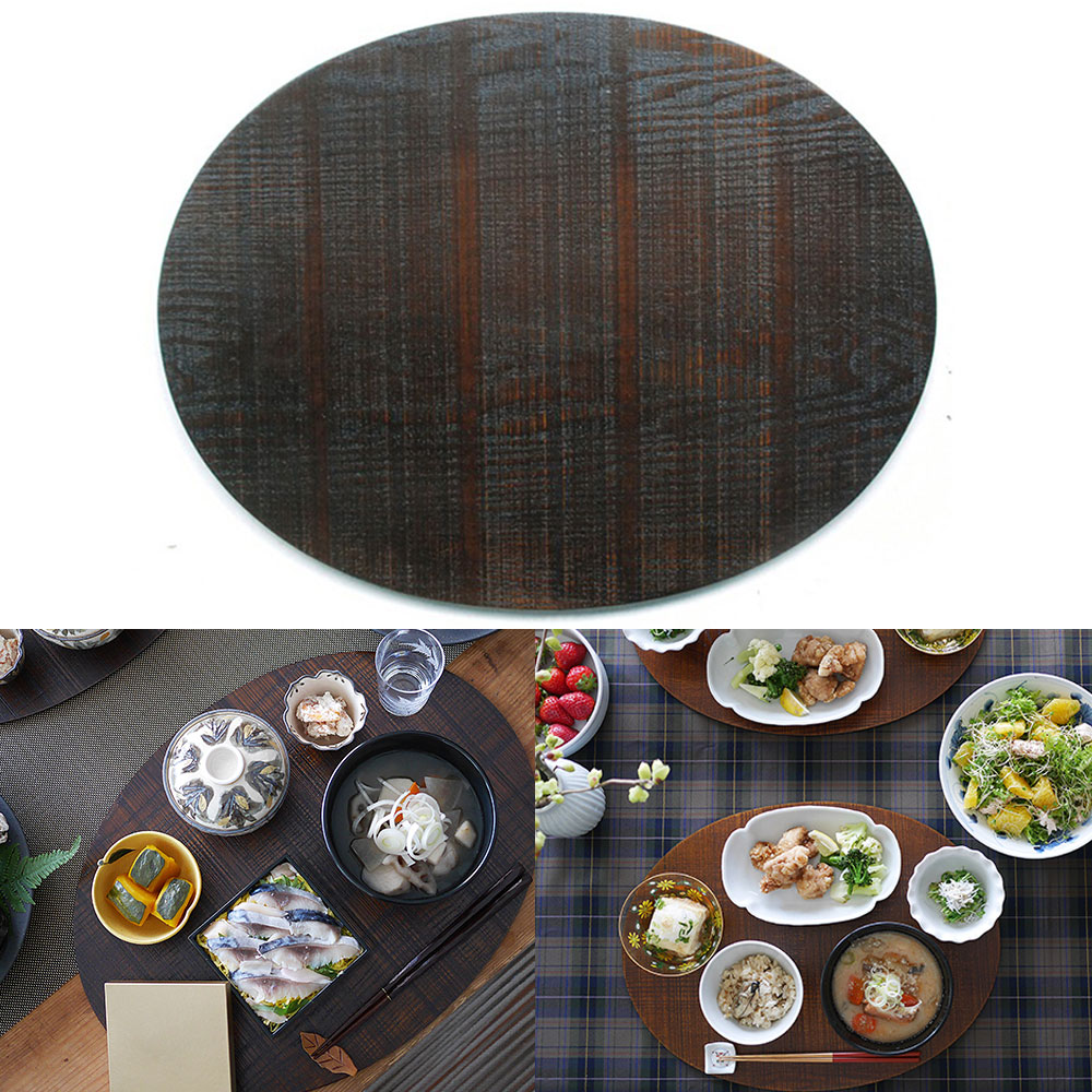 [리퍼] 야마코 우드트레이 나무 식탁매트 1인 식탁 트레이