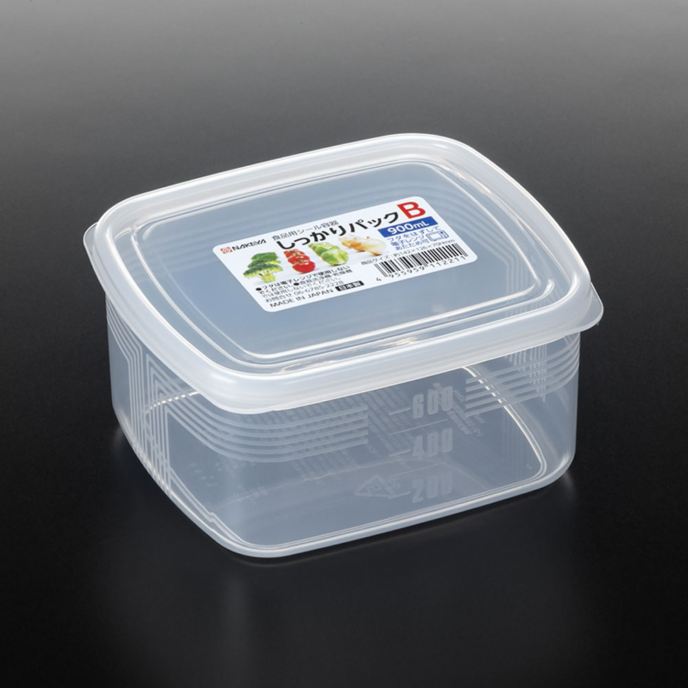 일본 나까야 밀폐용기 K122 플라스틱 반찬통 신선보관용기 900ml