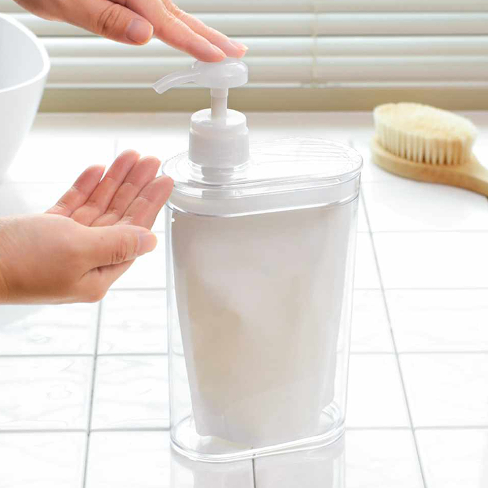 엘이씨 LEC 샴푸 디스펜서 세탁세제통 섬유유연제통 소분용기 850ml