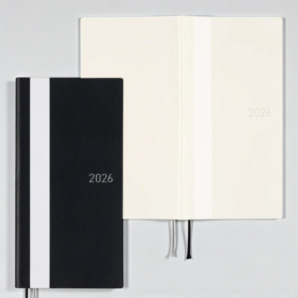 일본 호보니치 2026 다이어리 윅스 화이트라인 주간 플래너 영어판