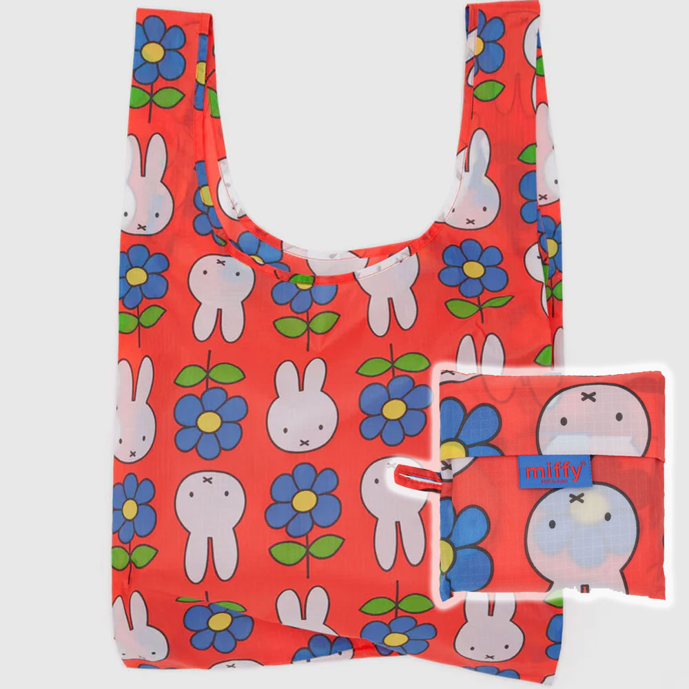 BAGGU 바쿠 스탠다드 에코백 접이식 장바구니 바쿠백 Flower Miffy