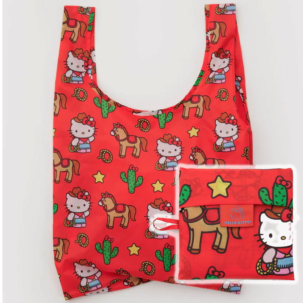 바쿠 스탠다드 에코백 접이식 장바구니 바쿠백 Hello Kitty Western
