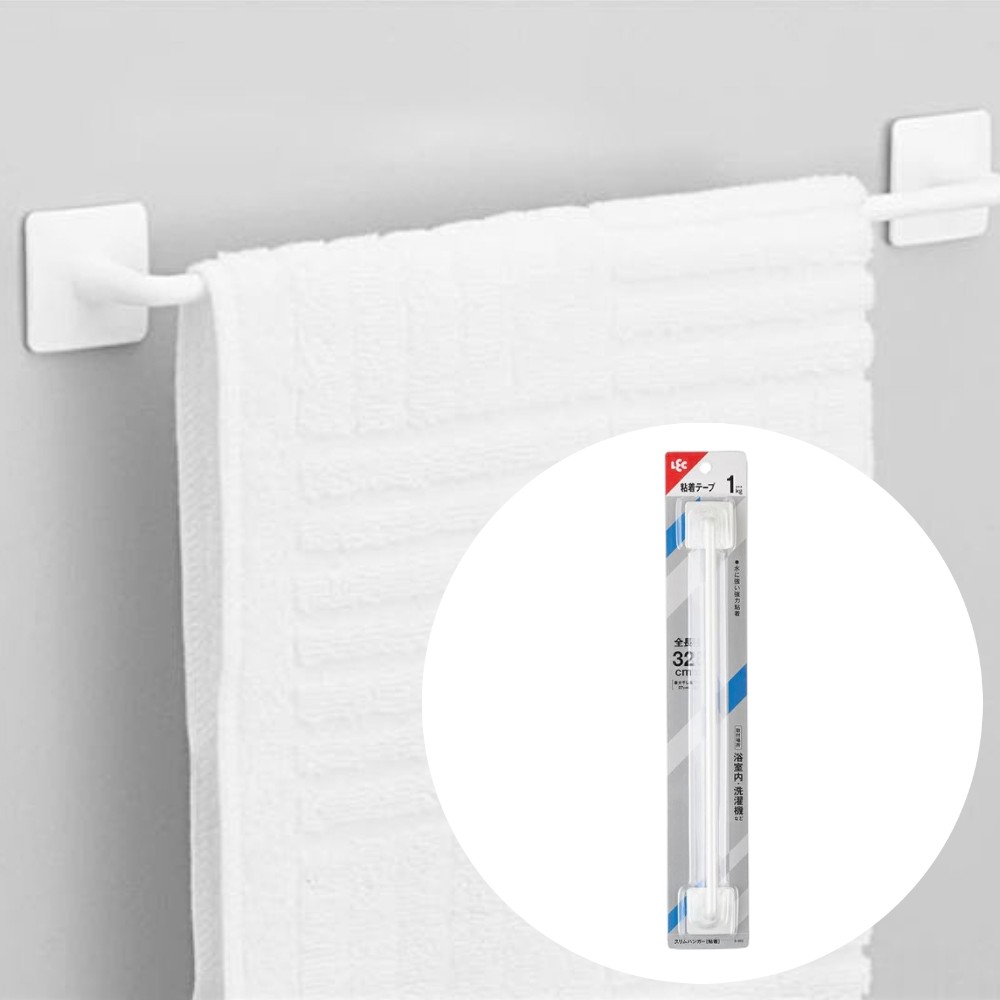 LEC 무타공 욕실 수건걸이 슬림 화장실 타올걸이 B-852