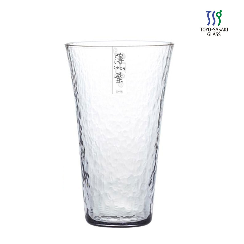 도요사사키 맥주잔 우스요우 얇은 유리잔 일본 유리컵 카페컵 370ml