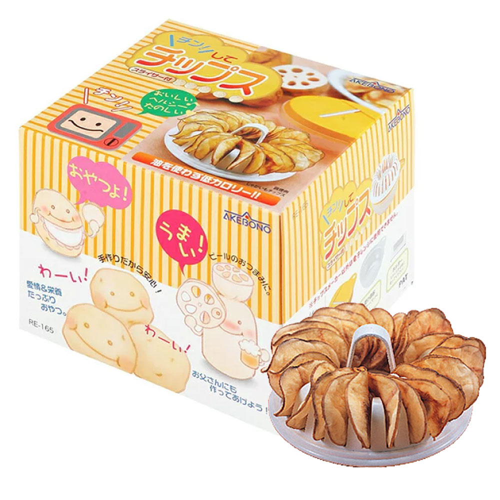 일본 아케보노 전자렌지 감자칩메이커 야채칩 만들기