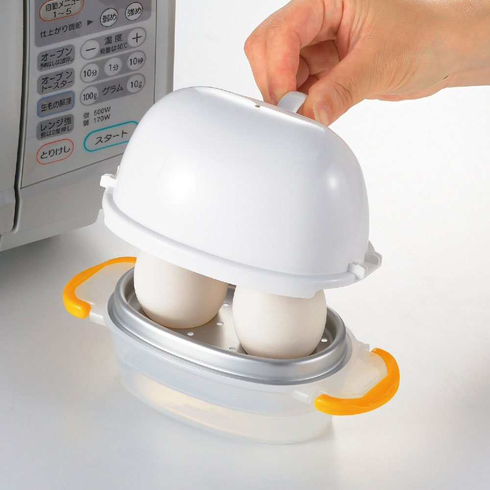 [리퍼] 일본 아케보노 전자레인지 계란 삶기 계란찜기 2구