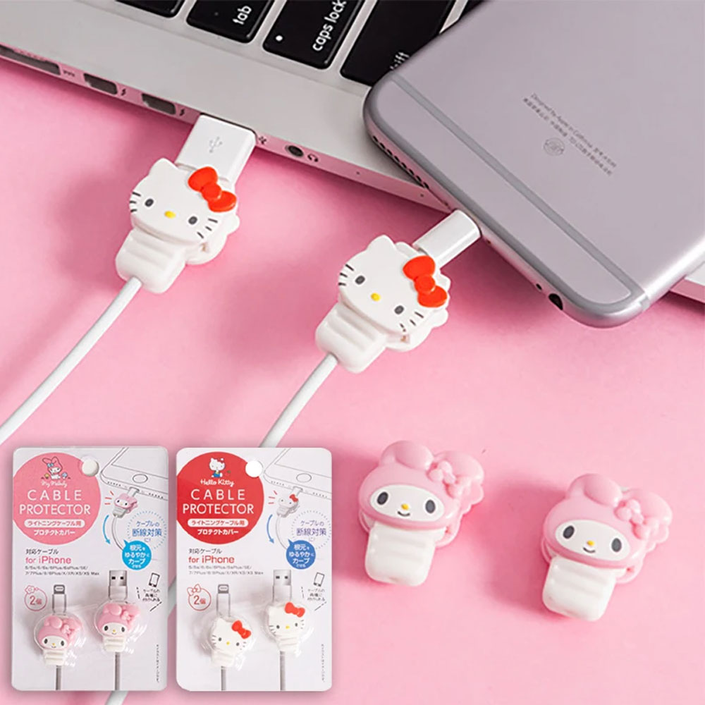 산리오 헬로키티 마이멜로디 아이폰 갤럭시 케이블 충전기 보호캡