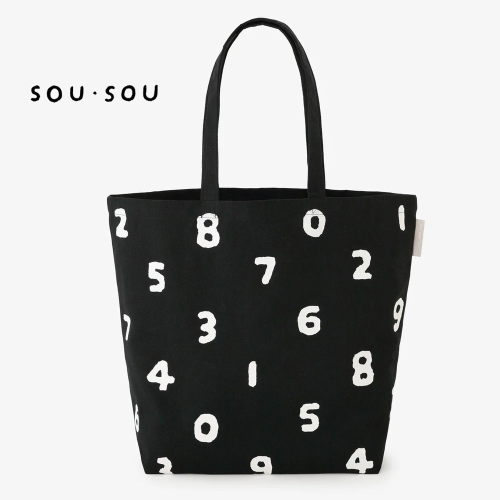 소우소우 데일리 에코백 토트백 숫자패턴 숄더백 L