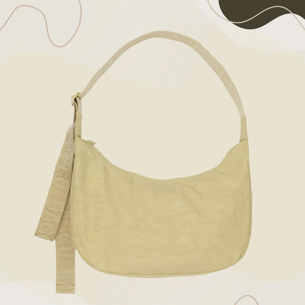 BAGGU 바쿠 나일론 크레센트 백 Butter 숄더백 크로스백 119cm