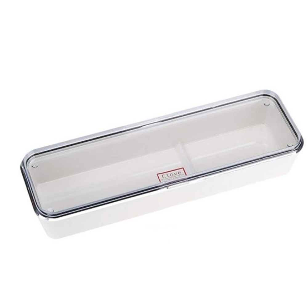 [리퍼] 북유럽풍 사각 뚜껑 수저통 펄라이프 수저 보관함 정리함 화이트