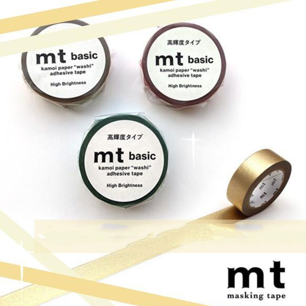 mt 마스킹테이프 고휘도 금색 은색 다꾸 마테 15mm