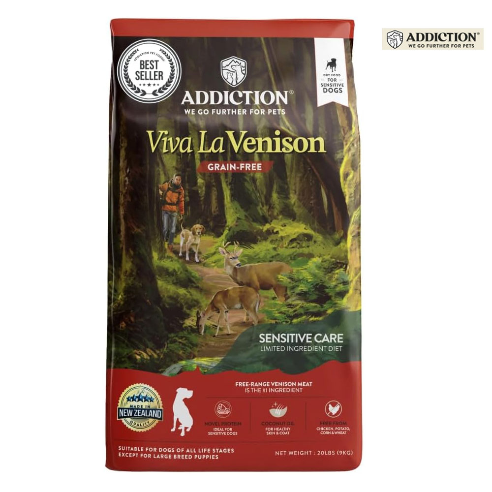 ADDICTION 어딕션 강아지사료 뉴질랜드 사슴고기 사료 9kg