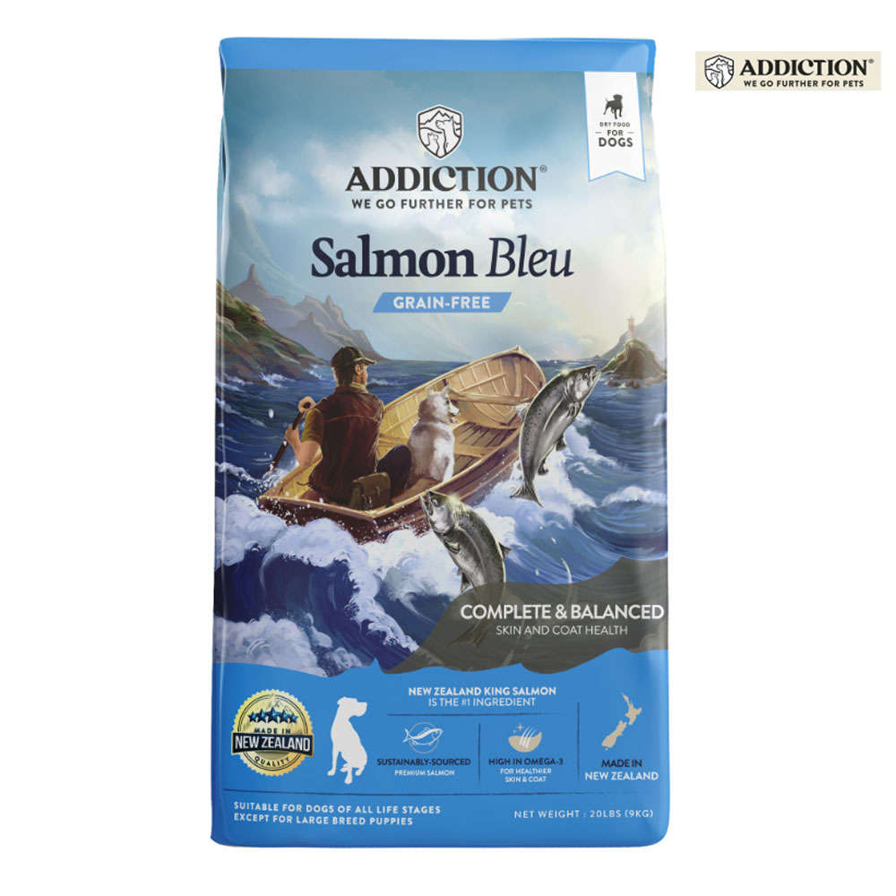 뉴질랜드 어딕션 강아지 사료 연어 9kg
