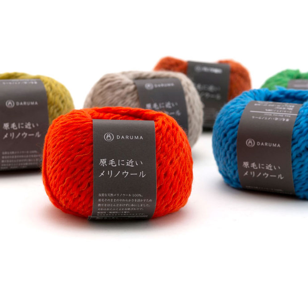 다루마 Genmou 겐모우 뜨개질 실 뜨개실 메리노울 털실 91m