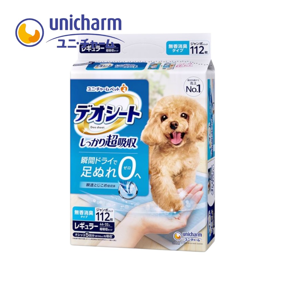 일본 유니참 데오시트 강아지 배변패드 레귤러 112매입