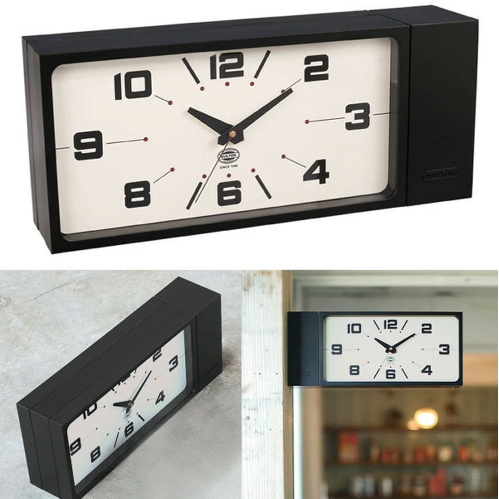 덜튼 DULTON 벽시계 벽걸이 양면시계 직사각형 월 클락