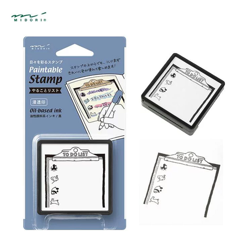 미도리 스탬프 페인테이블 도장 다꾸 투두리스트 스탬프