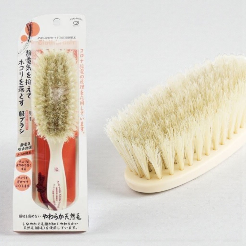 일본 이케모토 EC-1200 천연 돈모 옷솔 브러쉬