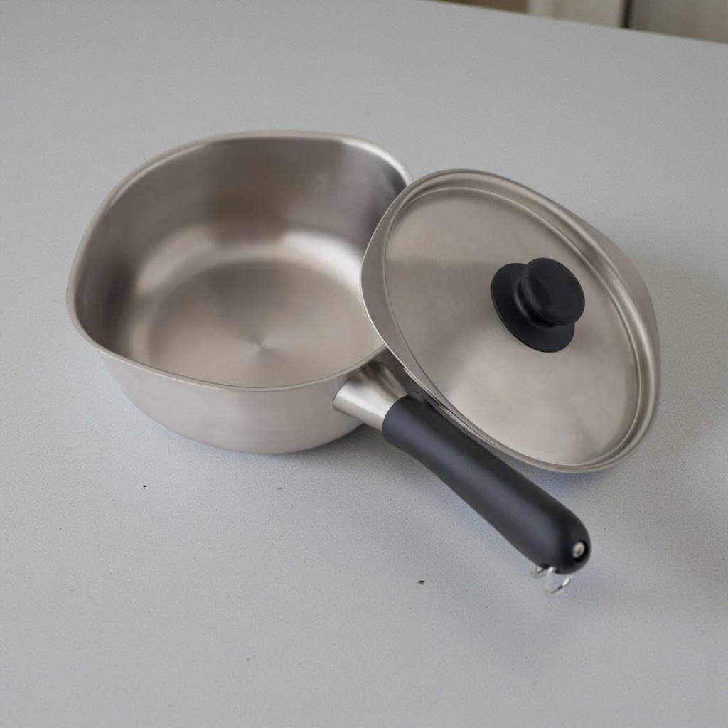 일본 소리야나기 스텐 무광 인덕션 편수냄비 18cm